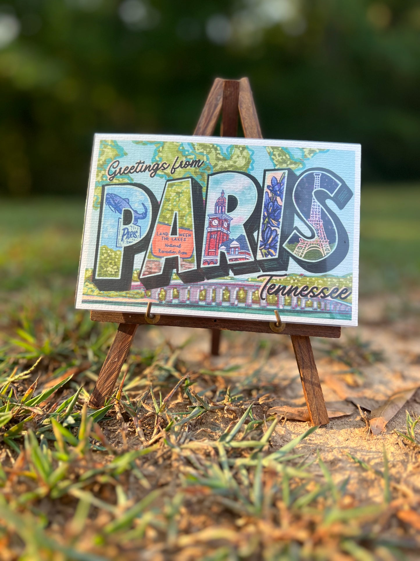 Paris, TN Postcard