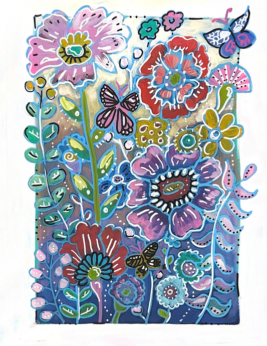 Whimsical Botanical Print