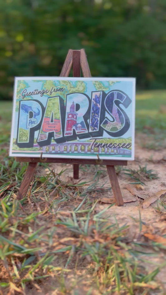 Paris, TN Postcard